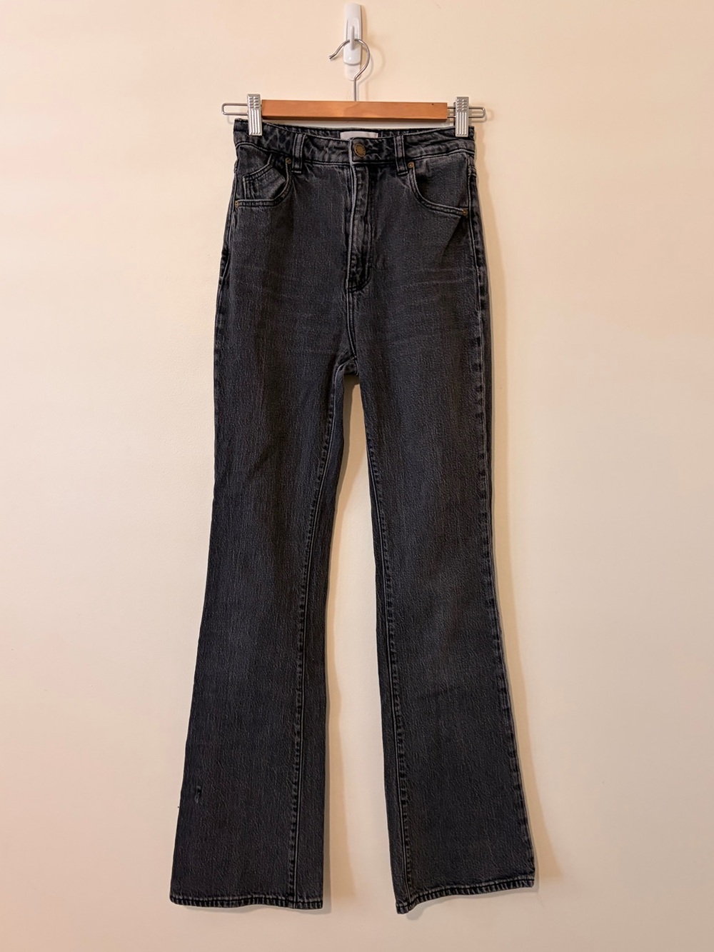 ROLLA'S Black Denim High-Rise Slim Bootcut Jeans 25